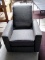 Grey Swivel Rocker Pull Handle Recliner