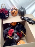 Large Box Full of Halloween Décor Pieces