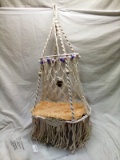 Karceey Macrame Hanging Cat Hammock-Handmade