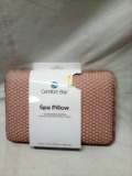 Comfort Bay Spa Pillow - Pink - Suction cups to wet surfaces