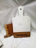 Marble and Wood Cutting Board