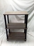 Three Tier Grey and Black Stand