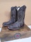 Ladies Ladeo Blac & Tan Leather Boots