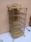 Iron &Wicker Freestanding Shelf