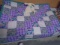 Like New Baby Quilt w/New Soft Rattle Toy