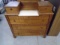 Beautiful Antique Solid Walnut 3 Drawer Chest w/Marble Insert and 2 Linen Drawers