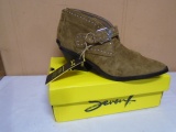 Ladies Seven 7 Brown Suede Booties