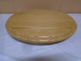 Round Solid Oak Lazy Susan