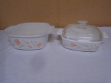 2 Pc. Set of Corningware Baking Dishes w/Lids