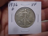1936 D-Mint Walking Liberty Half Dollar