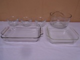 6 Pc.Group of Glass Bakeware and Bowls