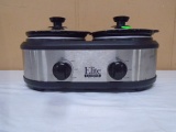 Elite Cuisine Double Slow Cooker