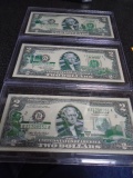 (3) 2003 State Hood Two Dollar Bills