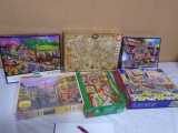 6 Pc. Group of 1000 and 2000 Pc. Jigsaw Puzzles