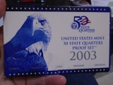 2003 United States Mint 20 State Quarters Proof Set