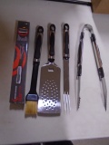 Set of Large BBQ Tools & Digital Meat Thermometer