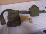 US Army Belt w/ Original Canteen & First Aid