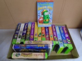 Group of 18 Veggie Tales VHS Childrens Movies