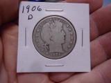1906 D-Mint Barber Half Dollar