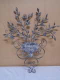 Beautiful Floral Metal Wall Art Décor