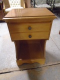 Solid Wood Night Stand w/Drawer