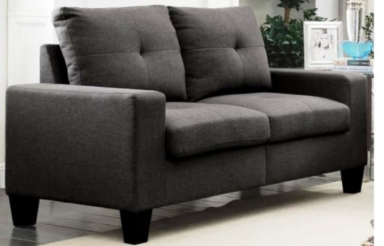 CASUAL TUFTED LOVESEAT Platinum II Collection by Acme Furniture