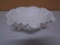 Fenton 3 Footed Milk Glass Fluted Bowl