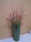 Large Metal Flowers & Garden Decorated Vase