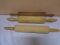 3pc Group of Vintage Wooden Rolling Pins