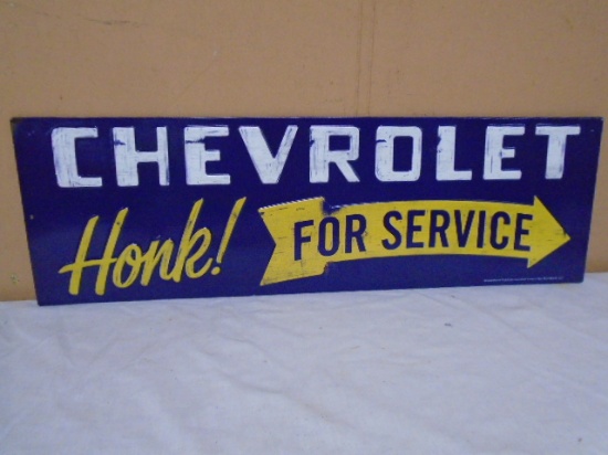 Metal Chevrolet Service Sign