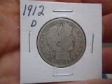 1912 D Mint Barber Half Dollar