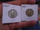 1925 & 1926 Standing Liberty Quarters