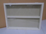 ooden Glass Top Shadow Box/ Display Case
