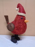 Santa Red Bird Statue