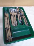 Large Set of Stainless Steel Flatware