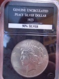 1923 Genuine Uncirculated Silver Peace Dollar