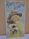 W&H Walker Soap Advertisement Metal Sign