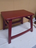 Vintage Solid Wood Paintd Stool