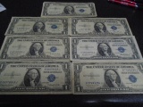 Group of (7) 1935 One Dollar Silver Certificates