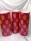 Paper Backdrop Kit for Pooja Decoration 3 rolls Pink Lotus