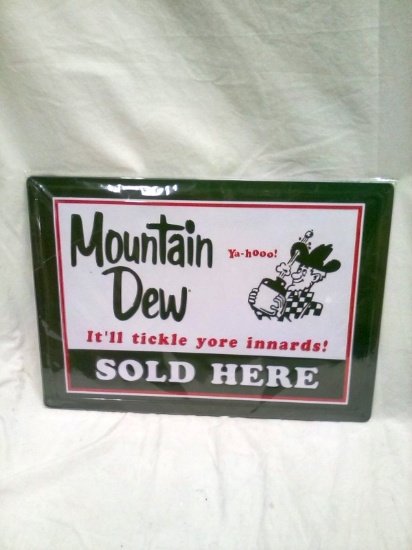 Metal Sign 12"x17" "Mountain Dew"