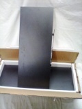 Amada Pair of Black Floating Shelves with Mounting Hardware