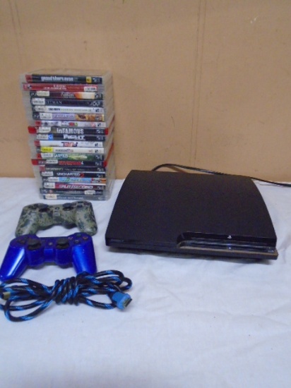 Sony PS3 Game System w/ 2 Controllers