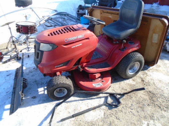 Troy Bilt Pony 17.5HP Ridge Mower w/ Front Snow Blade