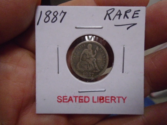 1887 Seated Liberty Dime