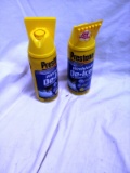 Two Cans of Prestone Windshield Spray De-Icer and Scrapers