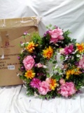 Balsam Hill Outdoor Radiant Peony Wreath 30