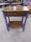 Beautiful Antique Painted Side Table w/Drawer