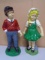 Large Boy & Girl Garden Statues