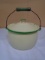 Vintage Small Enamelware Pot w/ Lid & Handle